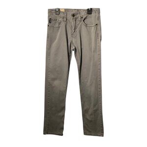 Abercrombie Kids Grey Cotton Pants Size 14 Slim Fit Boys 5-Pocket Style